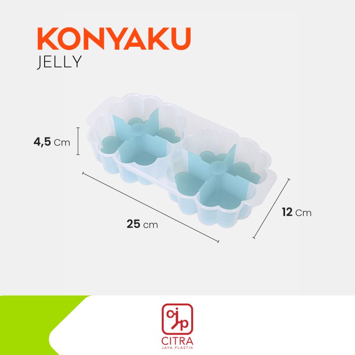 

Cetakan Agar Agar Jelly Konyaku Puding Plastik Food Grade BPA FREE - Biru