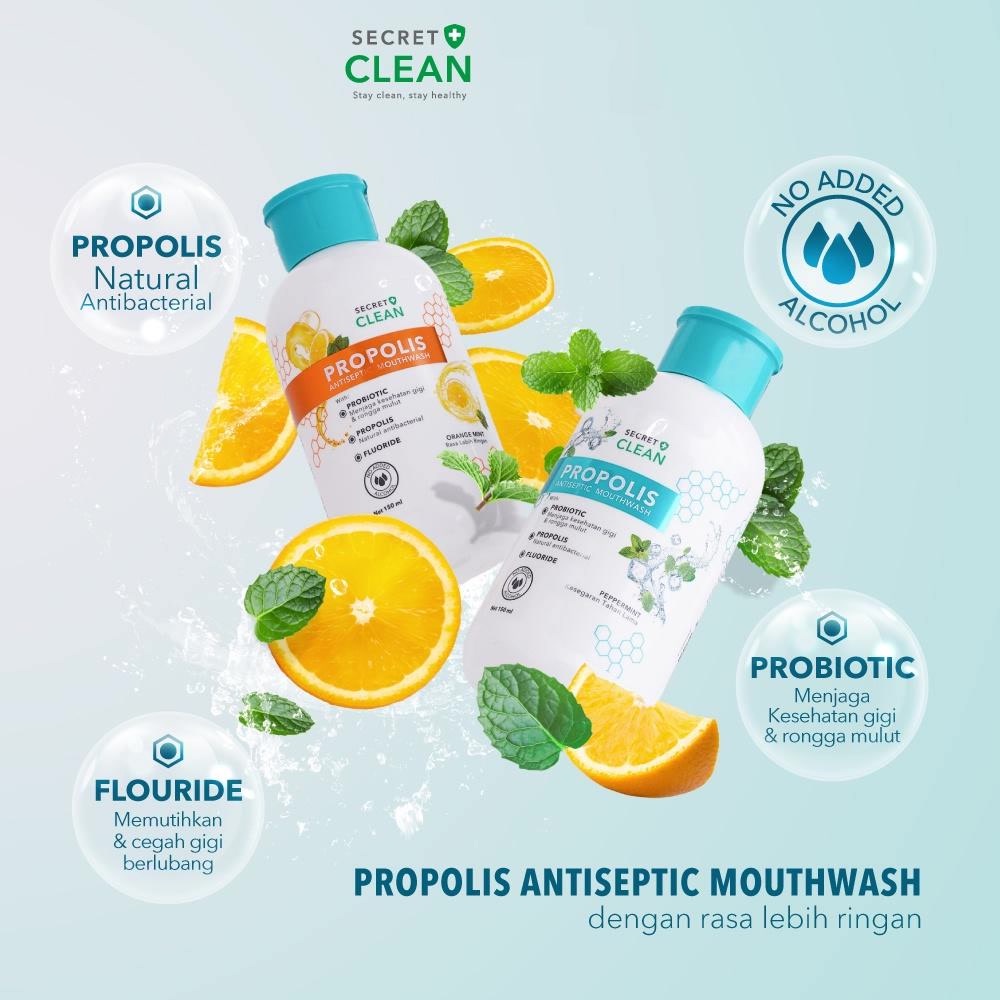 ★ BB ★ Secret Clean Propolis Antiseptic Mouthwash 150ml - 500ml