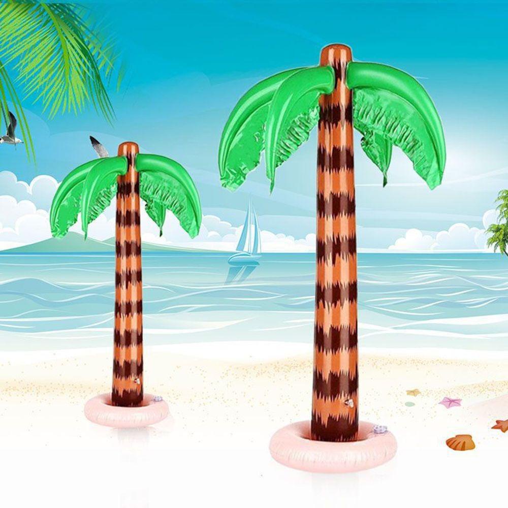 Lanfy Inflatable Tropical Palm Tree Hadiah Ulang Tahun Anak Hadiah Backdrop Dekorasi Musim Panas Mainan Tiup Mainan Monyet Balon Perlengkapan Pesta Kolam Renang Mainan