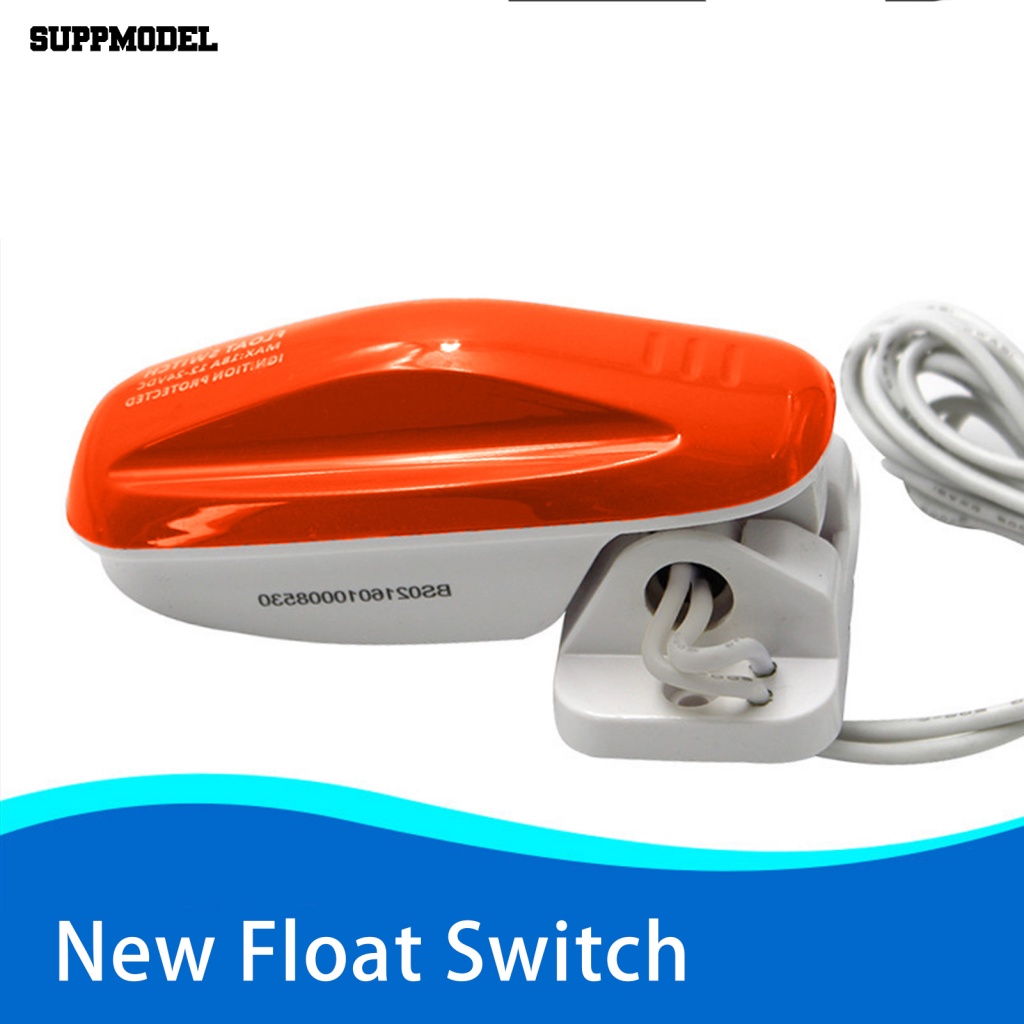 Suppmodel Saklar Pompa Air Dasar Snap-on Yang Dapat Dilepas Aksesori Perahu Kapal Laut Bilge Pump Float Switch Sensitif