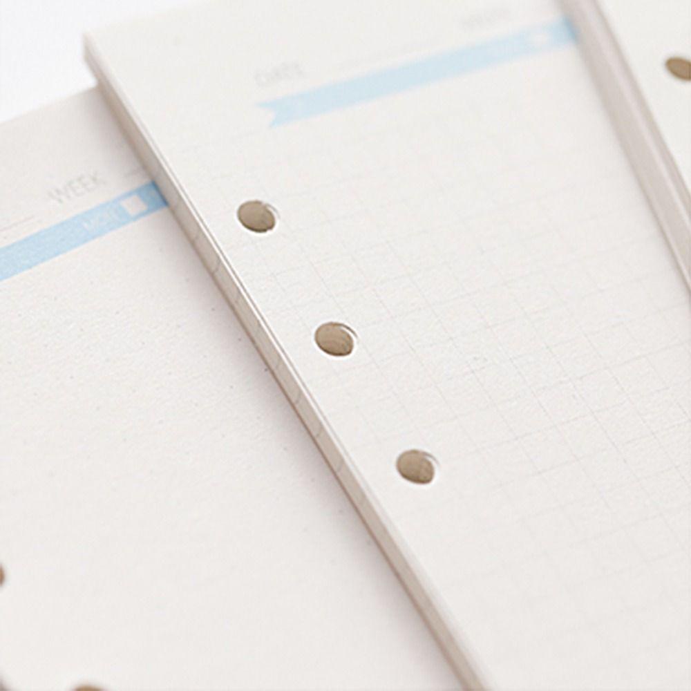 Lanfy A6 Loose Leaf Inside Paper Work Planning Diary Jurnal Manajemen Waktu Alat Tulis Paper Weekly Monthly Planner Habit Budidaya Refill Halaman Dalam