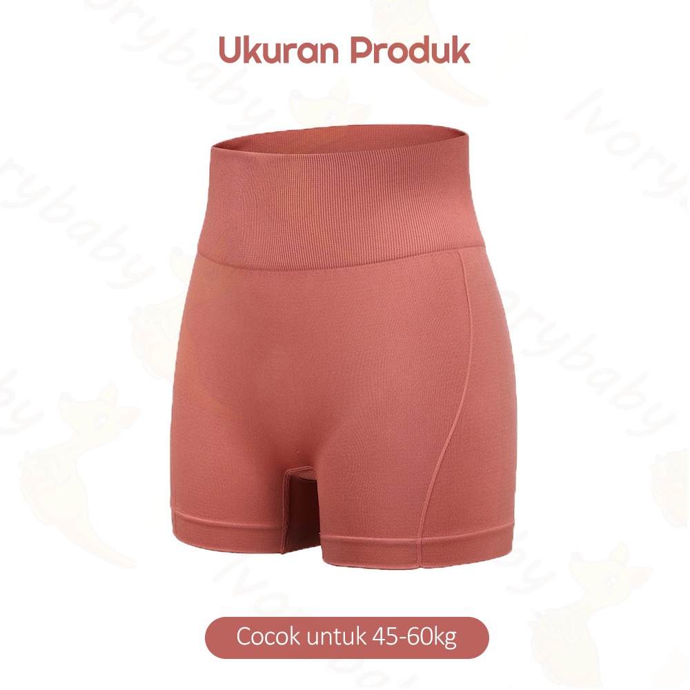 Ivorybaby Highwaist korset celana wanita pinggang tinggi legging pendek High waist boxer