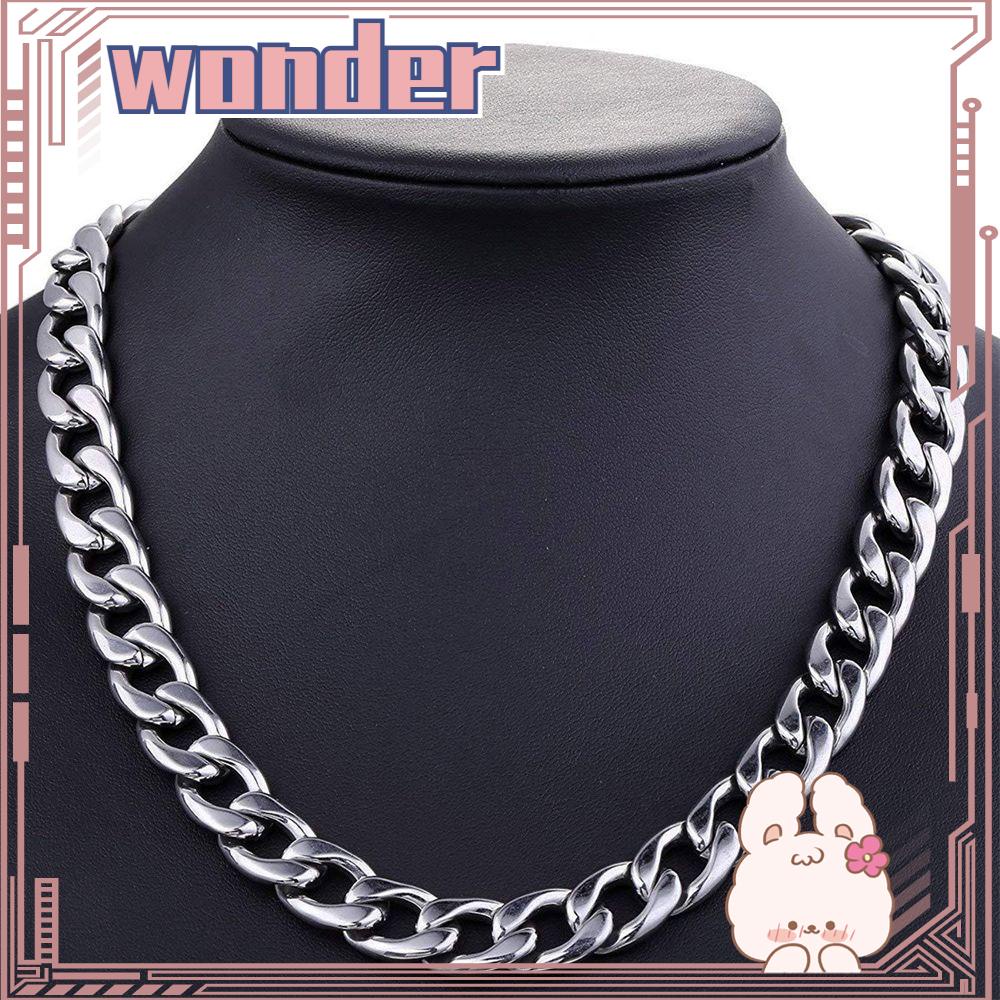 Wonder Chain Kalung Keren Unisex Titanium steel Rock Chunky Chain Hip Hop