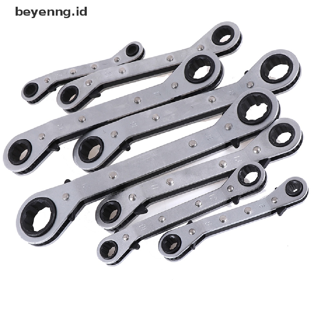 Beyen 6-21mm metric offset torque wrench set double ratchet wrench spanner Alat ID