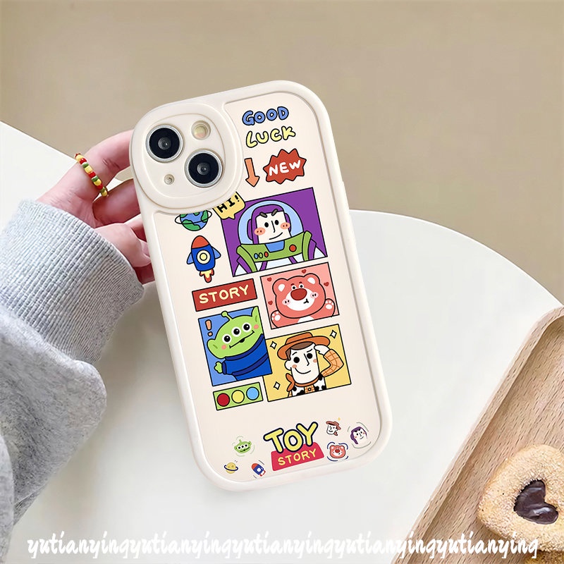 Lovely Lotso Camera Lens Protector Case For Infinix Hot 11 10s 11s Note 8 10 Lite 10T Hot 11 10s 10T 10 9 Play 11s Smart 6 5 Cute Cartoon Toy Story Soft Tpu Back Cover