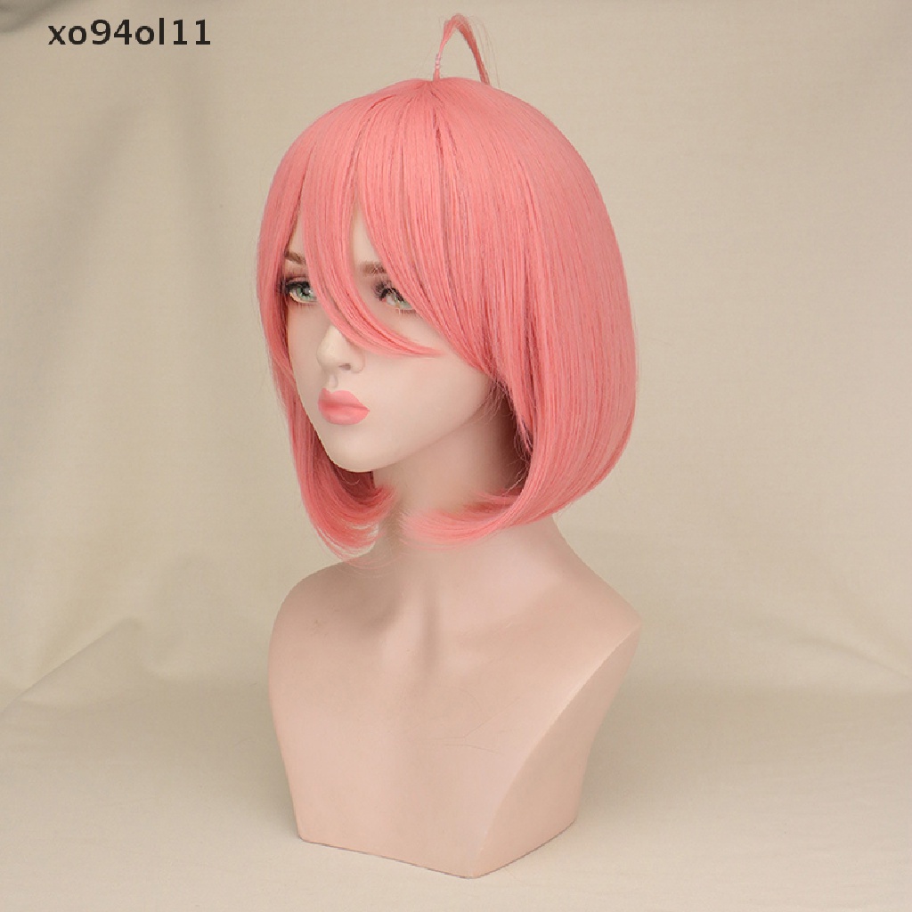 Xo Anime SPY X Keluarga Anya Forger Pendek Pink Cosplay Wig Rambut Pendek Simulasi Kulit Kepala Halloween Pesta Wanita Wig OL