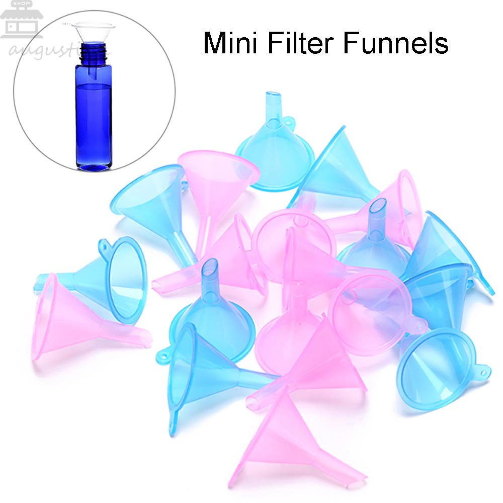 Corong Mini Agustina Plastik Ringan Untuk Botol Diffuser Parfum Alat Transfer Cairan Bubuk Filter Funnels