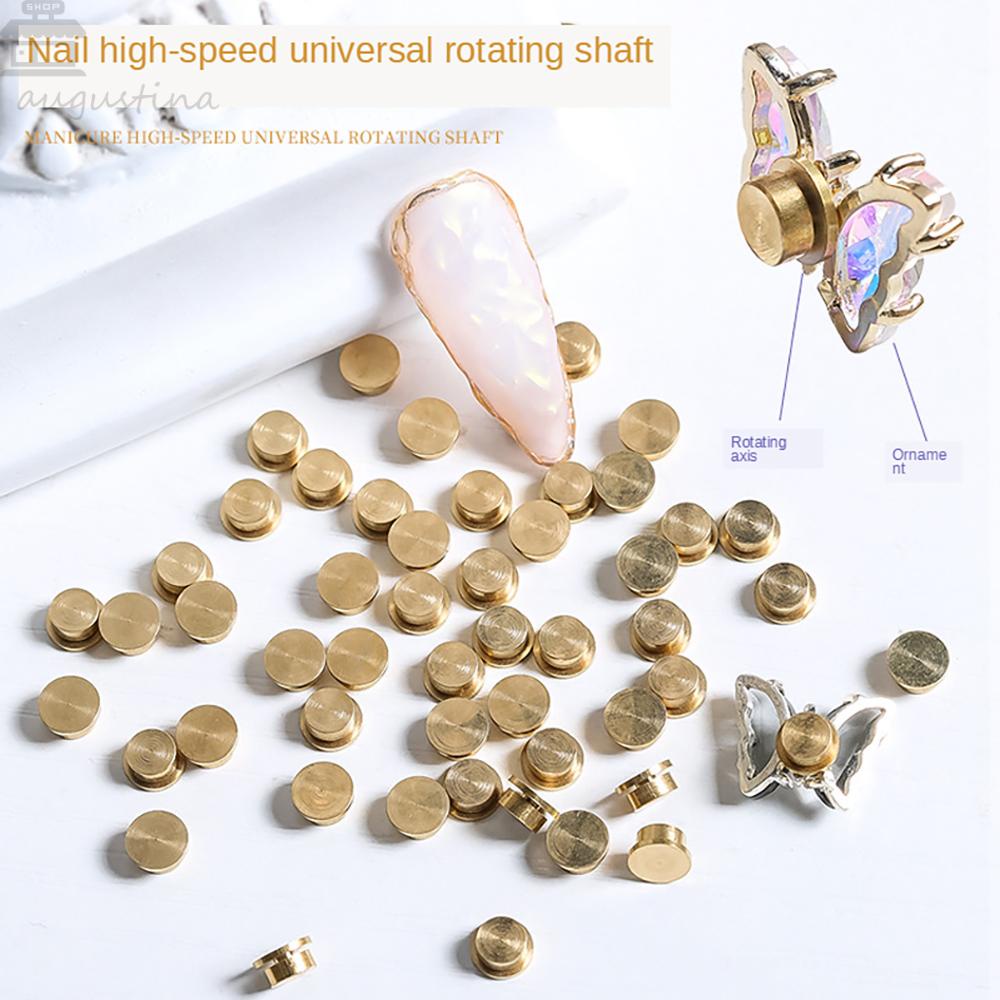 Agustinina Perhiasan Bantalan Tembaga Putaran Kecepatan Tinggi Universal Rotating Shaft Nail Art Dekorasi