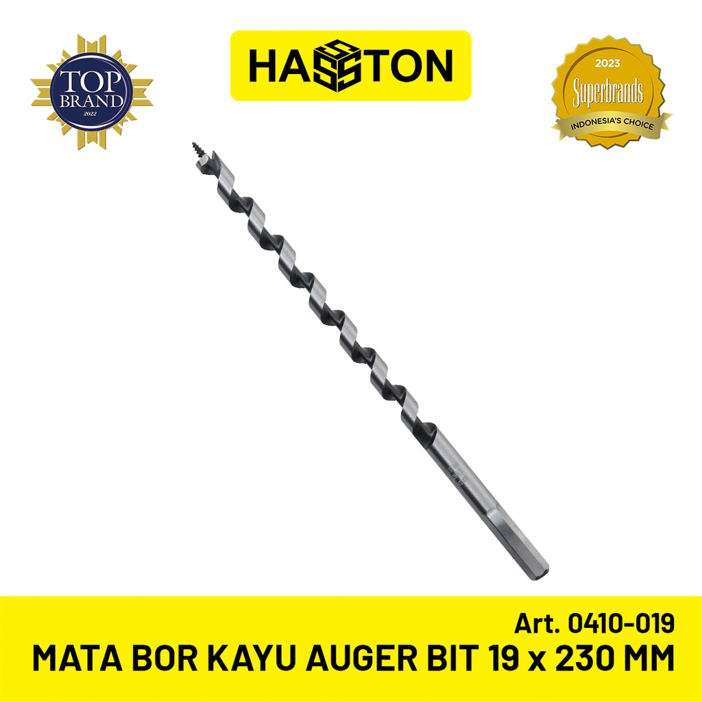 Hasston Mata Bor Kayu Auger Bit 19mm / Wood Drill Bit (0410-019)