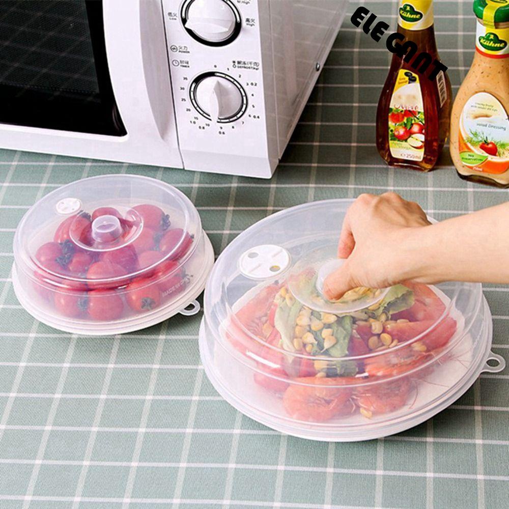 [Elegan] Food Dish Transparan 1Pcs Oilproof Reusable Stackable Anti-Splatter Sealing Cover Tutup