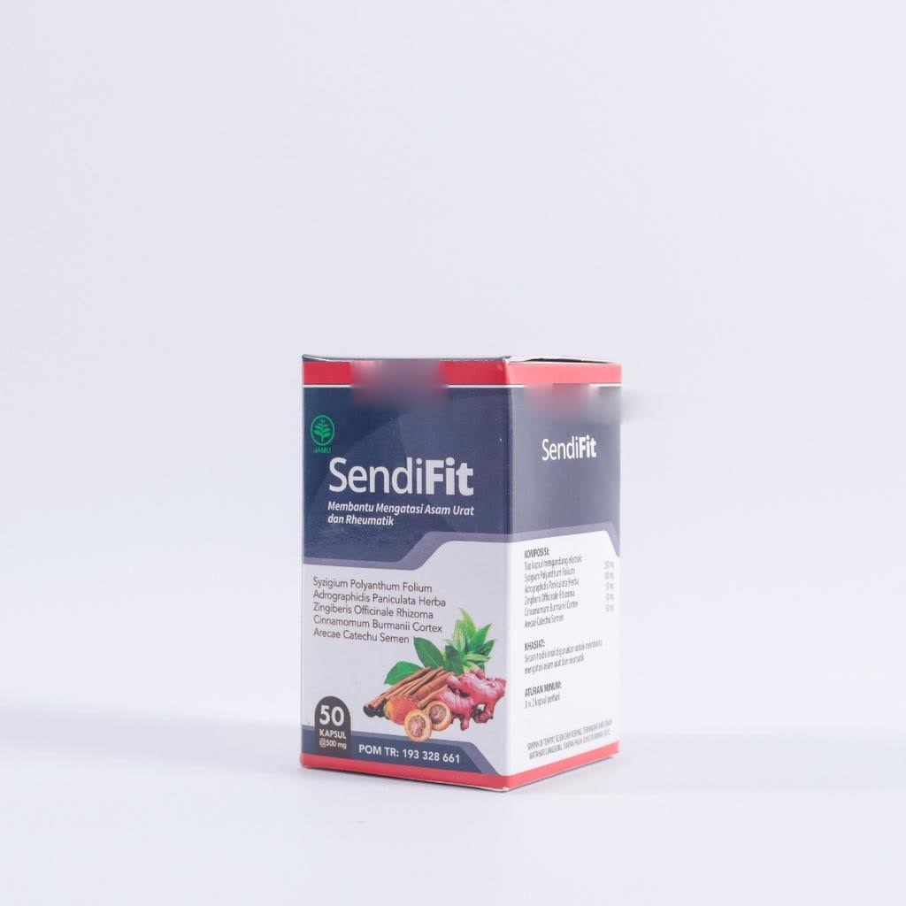 SendiFit - Obat Herbal Asam Urat, Rematik, Nyeri Sendi dan Tulang, Radang Sendi, Nyeri Otot, Pegal Linu, Encok, Syaraf Kejepit, Kesemutan dan Kebas 100% Original Sudah BPOM &amp; Halal MUI