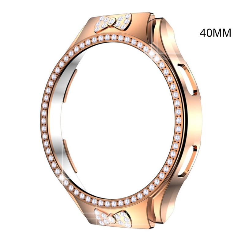 Vivi Jam Tangan Bumper Kristal Berlian Frame-Case Untuk Galaxy-watch 4cover Pelindung