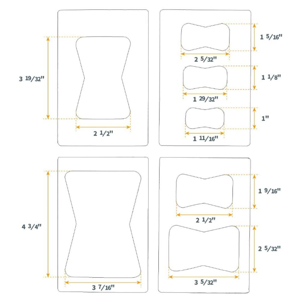 Lanfy Butterfly Inlay Template Scribing Alat Ukur Tukang Kayu Bushing Template Bowtie Kunci Woodworking Alat Dasi Kupu Kupu Penguasa Coretan Sambungan