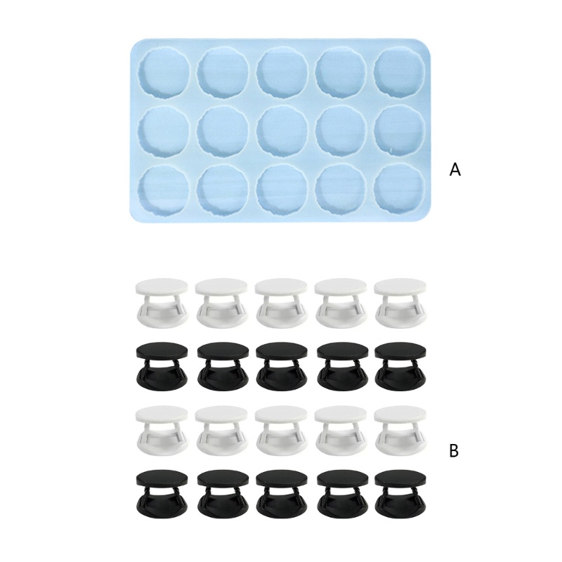 Sa Badge Reel Cetakan Resin Gantungan Kunci Cetakan Silikon, Phone Grip Resin Mold, DIY-Perhiasan Casting Cetakan Untuk Liontin Dekorasi Rumah