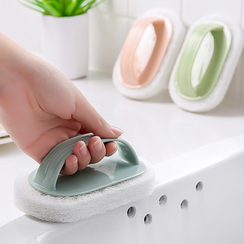 Magic Sponge Brush/Sikat Pembersih Slot Jendela Toilet Gadget Handle Keramik/Alat Pembersih Dinding Kaca