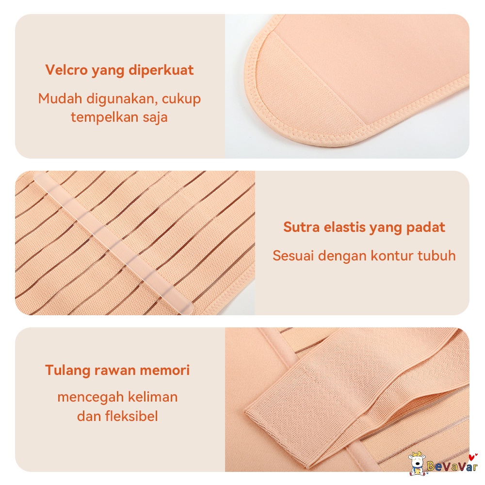 BEVAVAR Korset Melahirkan Adjustable Corset Stagen Korset Pelangsing Ibu Melahirkan