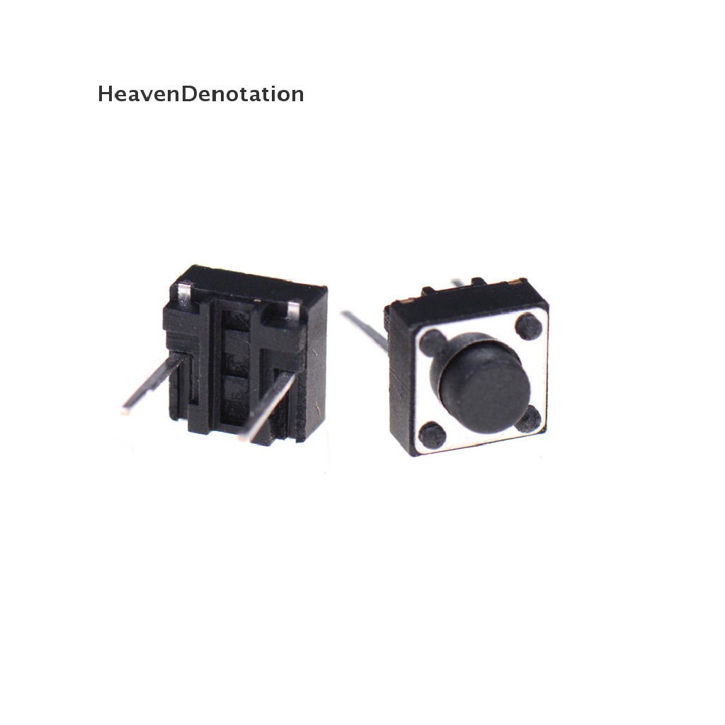 [HeavenDenotation] 100pcs 2pins Saklar Tombol Tekan Tactile Tact Switch 6X6X5mm Momentary HDV