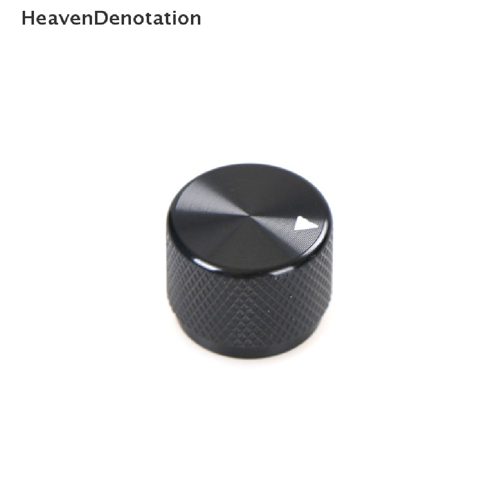 [HeavenDenotation] Dia Knob Potensio Kontrol Putar Aluminium Hitam 20mm x 15.5mm HDV