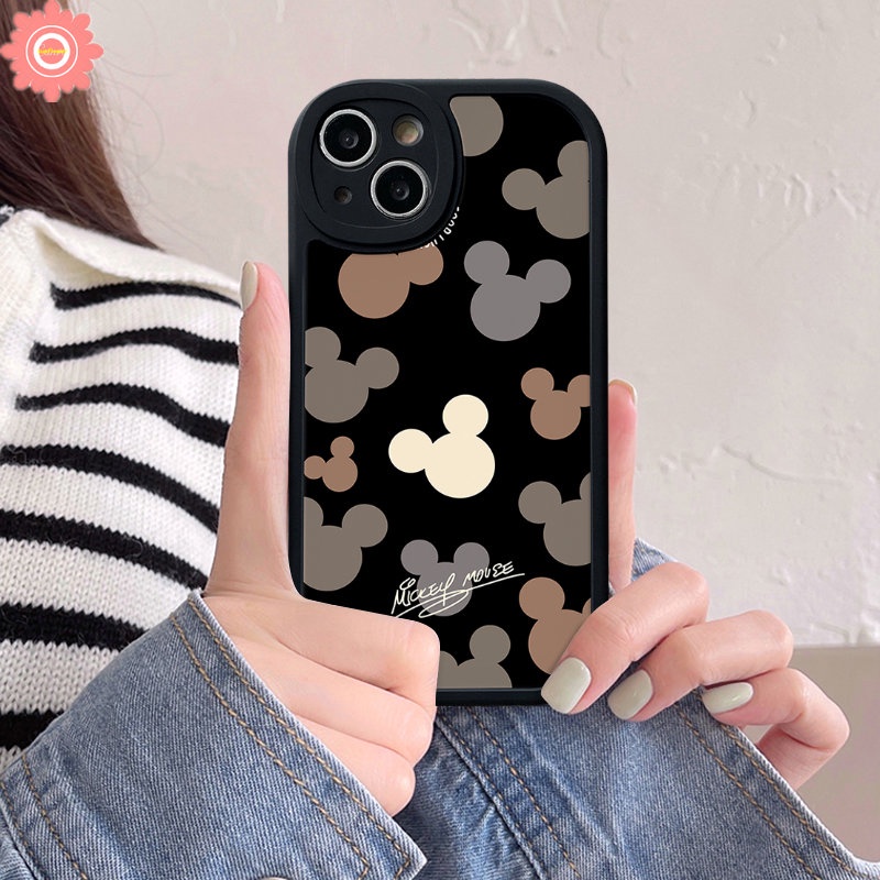 Couple Mickey Mouse Case Vivo Y36 Y12 Y21 Y35 Y11 Y15 Y20 Y17 Y02 Y30 Y15s V25E Y22 Y91 Y91C Y20s Y21s Y16 V23 Y31 V23E Y15A Y51 Y33s Y20i Y22s Y12i Y21A Kartun Lucu Soft Cover