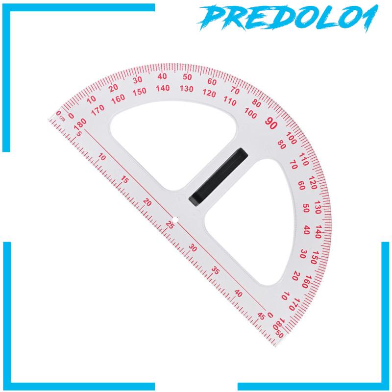 [Predolo1] Busur Derajat Busur Derajat Math Protractor Dengan Gagang Removable Gambar Carpenter 19.69inch