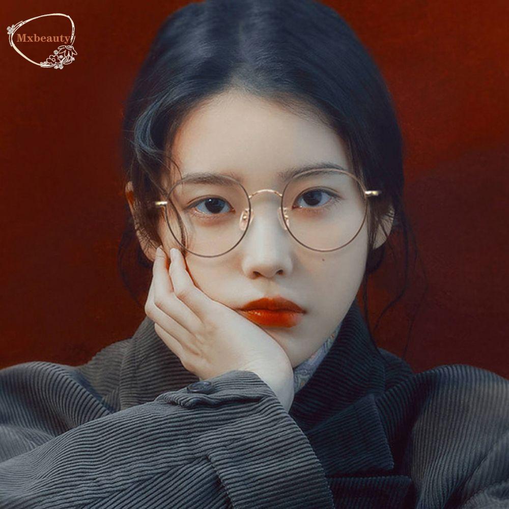 Mxbeauty Kacamata Komputer Fashion Korea Cahaya Biru blocking Vintage Metal Frame Eyewear