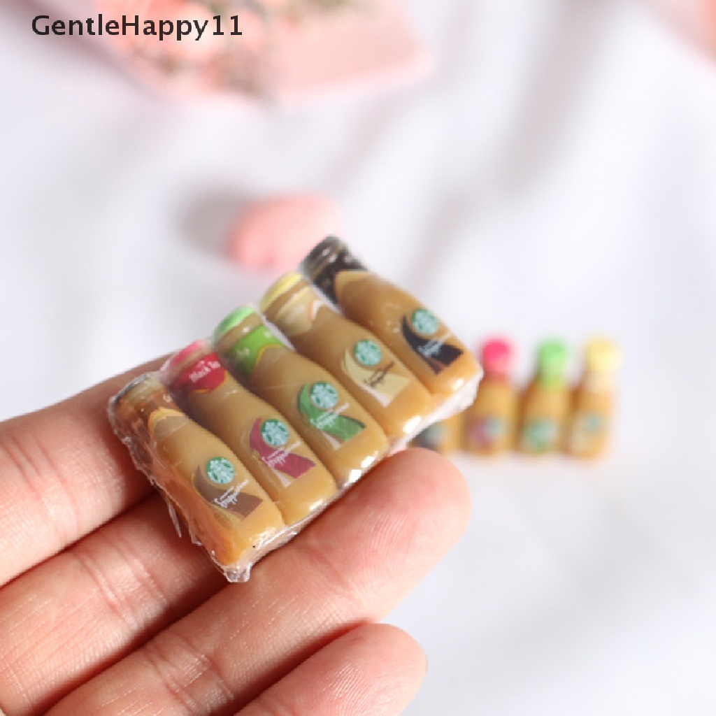 Gentlehappy1/5pcs 1per12rumah Boneka Miniatur Botol Resin Simulasi Model Minuman Kopi id