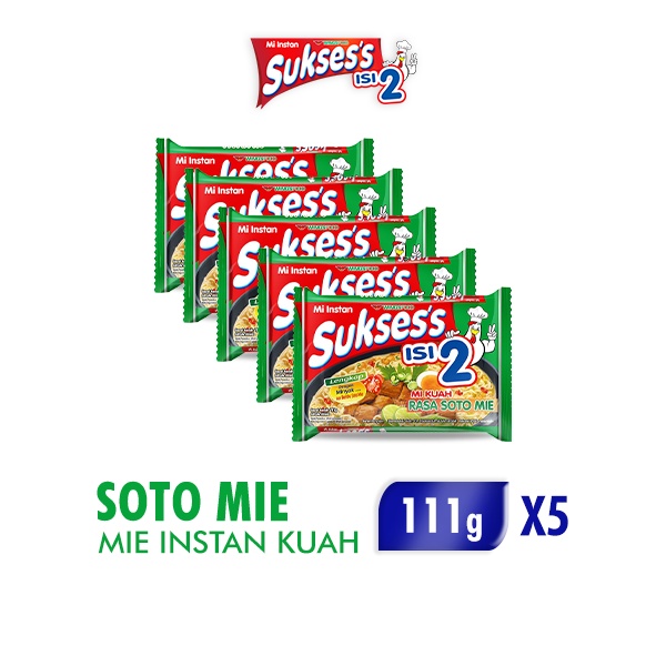 

Suksess Mie Instan Soto 5 x 111gr