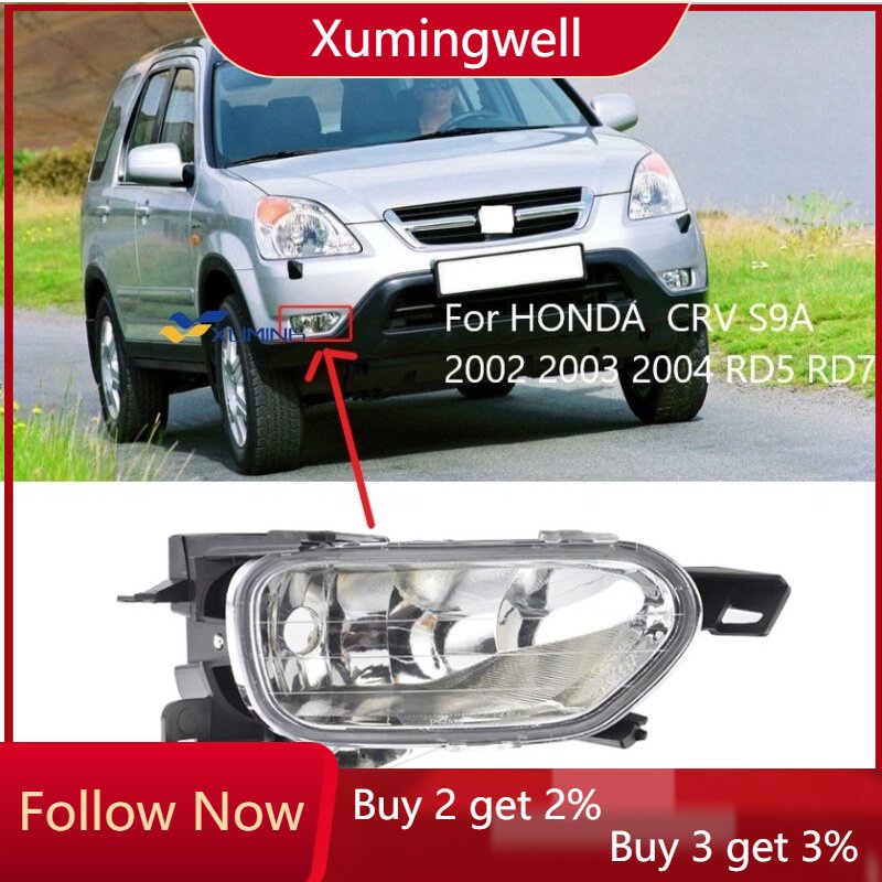 Sepasang Lampu Kabut Bumper Depan Untuk HONDA CRV S9A 2002 2003 2004 RD5 RD7 Fog lamp 33951-S9A-003-3901