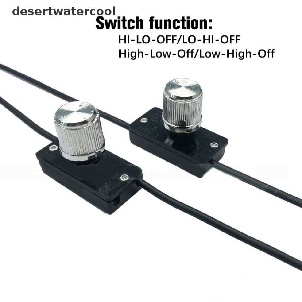 Deid Zing Ear ZE-256 Saklar Lampu Putar Switch Rotag Trimming Manual Max 500W 3A 250VAC HI-LO-OFF LO-HI-OFF Martijn