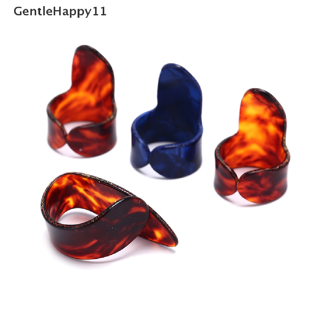 Gentlehappy 4pcs Finger Guitar Pick 1kaki Jempol 3jari picks Plectrum Aksesoris Gitar id