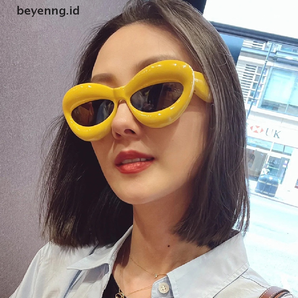 Beyen Unik Warna Permen Seksi Bibir Y2k Kacamata Hitam Untuk Wanita Baru Kacamata Matahari Pria Punk Eyewear Hip Hop Shades ID