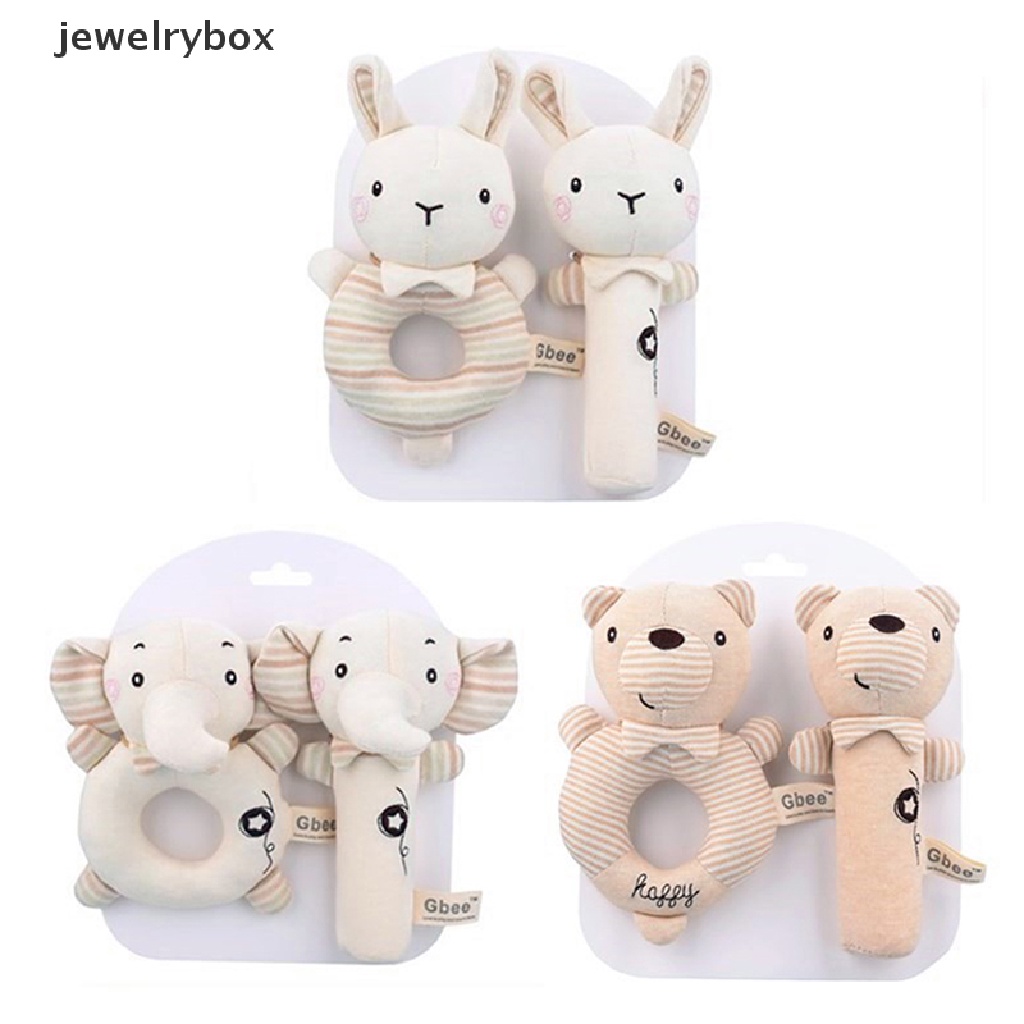 [jewelrybox] Bayi Kerincingan Lembut Kartun Lucu Mewah Mainan Hewan Anak Edukasi Handbells Butik