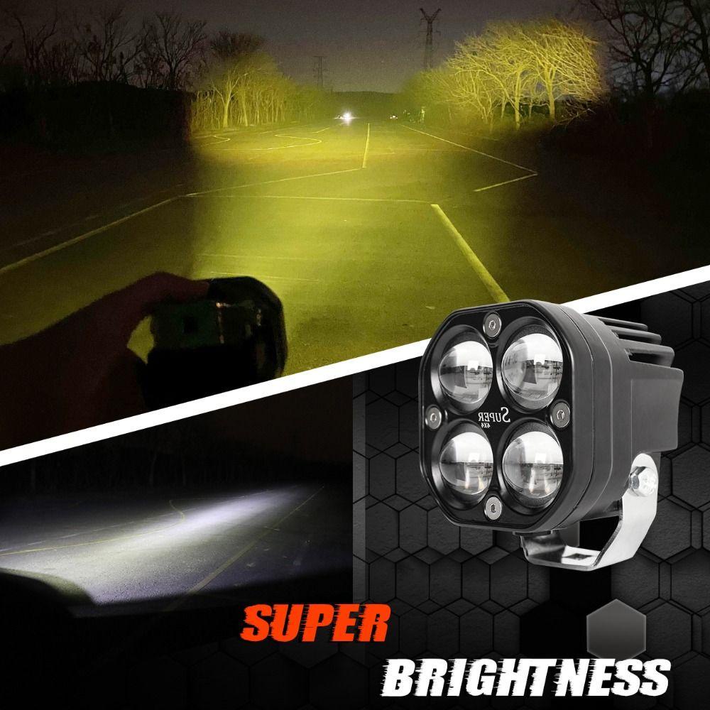 Lanfy Lampu Kerja Spot Led Universal Untuk Truk Mobil Car Accessorie Putih Traktor Motor Mengemudi Offroad Square Spotlight