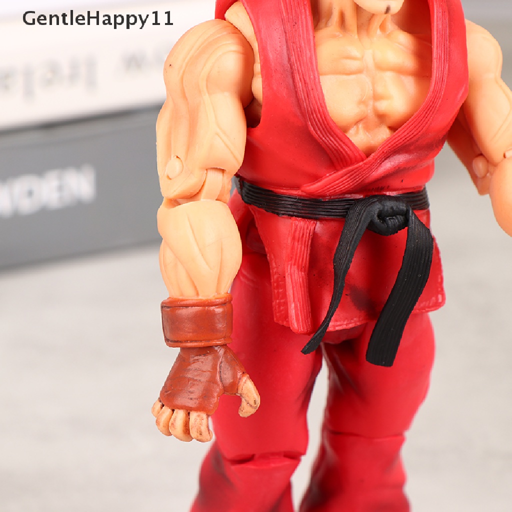 Gentlehappy Kawaii Street Fighter Anime Action Figure PVC Mainan Lucu Berdiri Hoshi Ryu Ken Masters Boneka Dekorasi Kamar Hadiah id