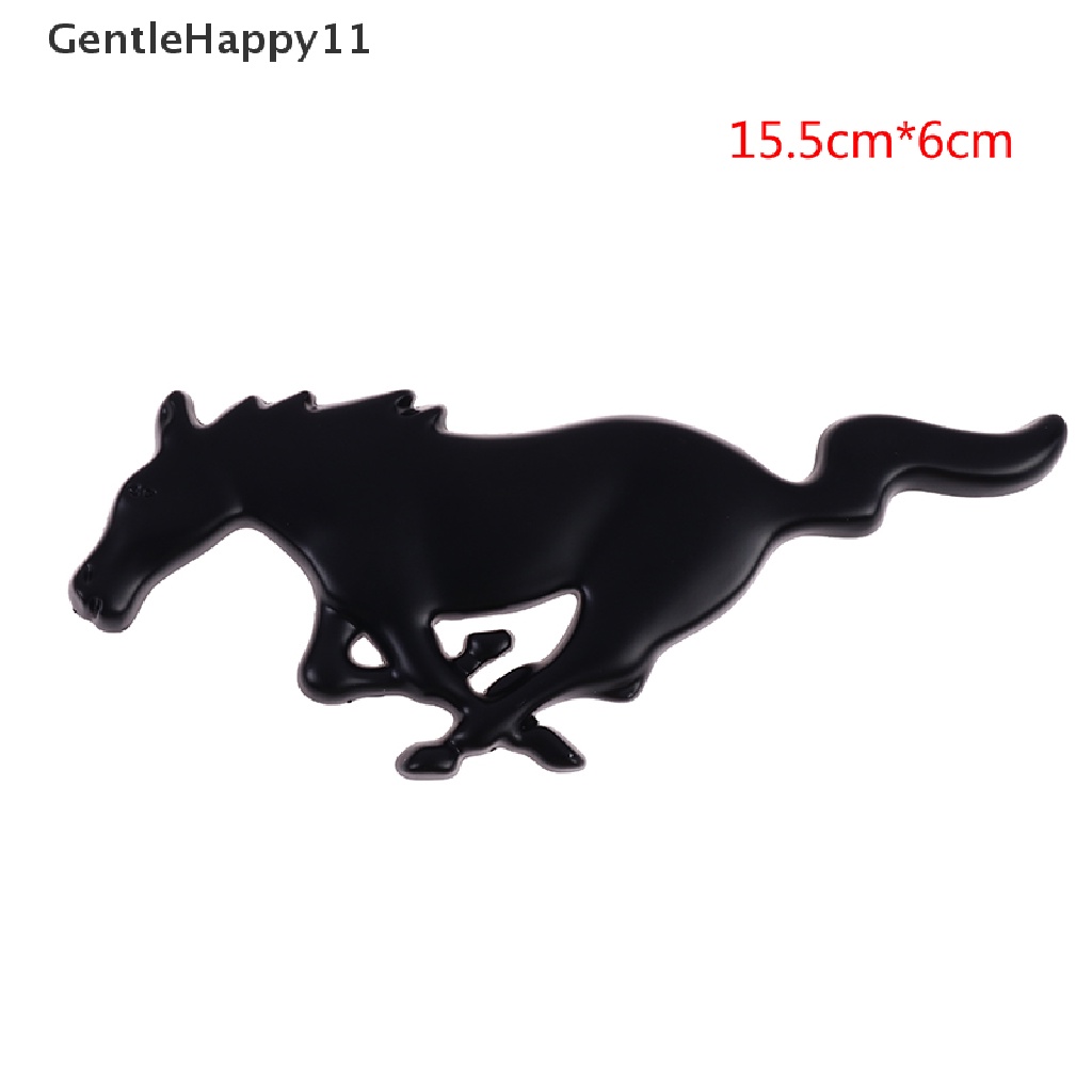 Gentlehappy Logo Mobil 3D Horse Metal Untuk Ford Mustang New Mondeo Focus Kap Depan Mobil Grille id