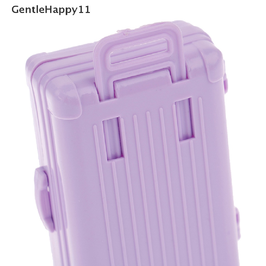 Gentlehappy 1PCS New Rumah Boneka Miniatur Koper Plastik Bagasi Travel Mainan Boneka Aksesoris id