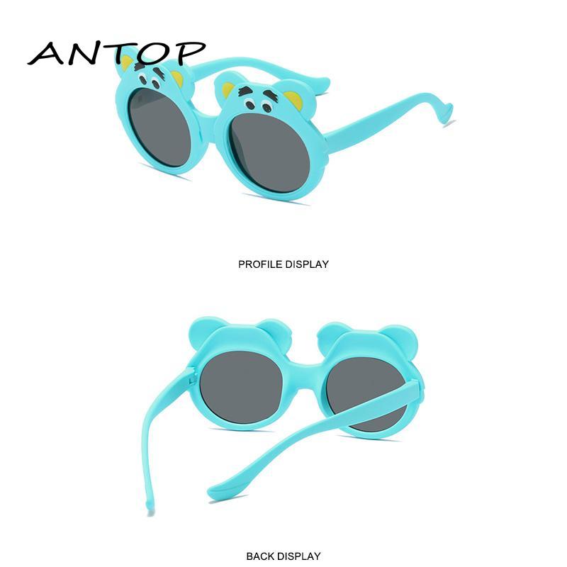 [Toserba] Nyaman Tidak Mencubit Wajah Sun Shading Trend Fashion Beruang Silikon Lembut Polarized Sunglasses