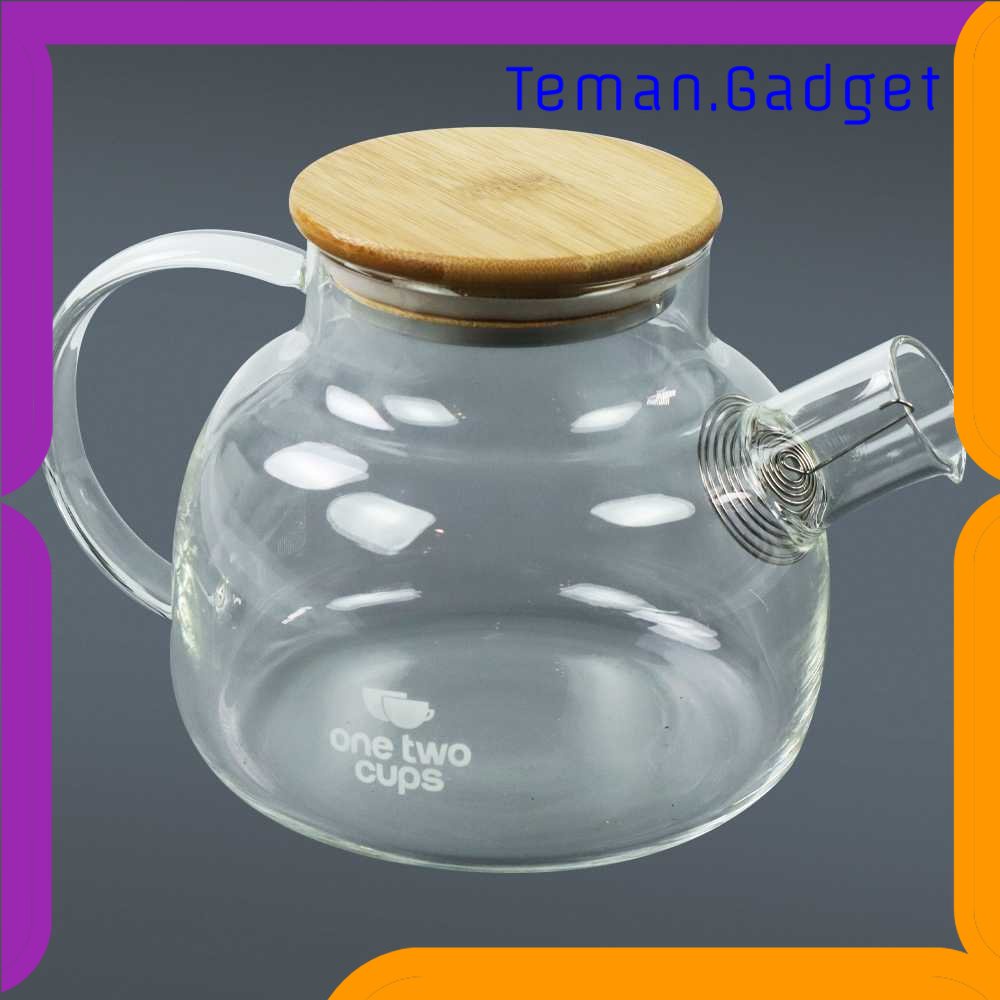 TG -  DPR One Two Cups Teko Pitcher Teh Chinese Teapot Maker Glass 1L - BR-384