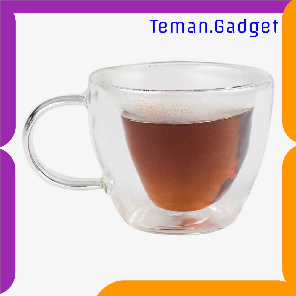 TG - DPR CREATIVE Cangkir Kopi Anti Panas Double Wall Glass Love Series 150ml