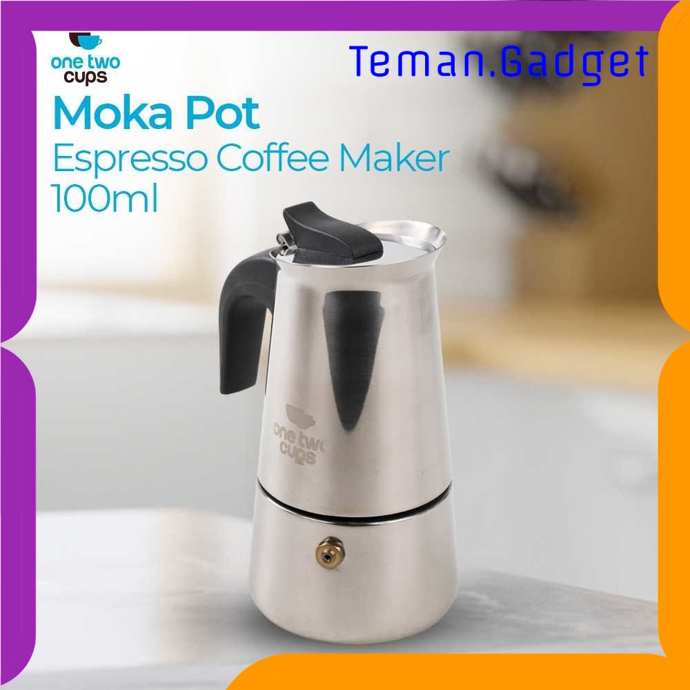 TG - DPR One Two Cups Espresso Coffee Maker Moka Pot Teko 100ml 2 Cup - Z20