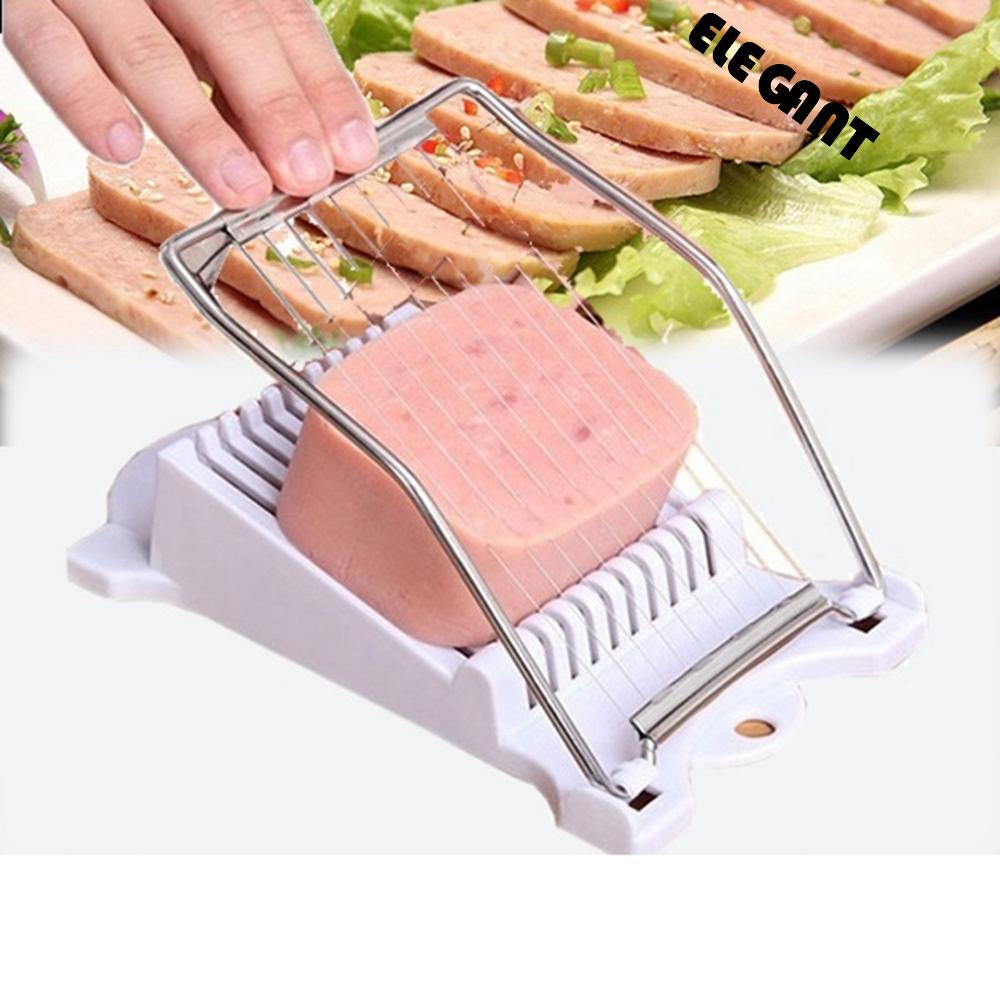 [Elegan] Manual Slicer Masak Keju Buah Alat Pemotong Kawat Makan Siang Daging Pisang Ham Cutter