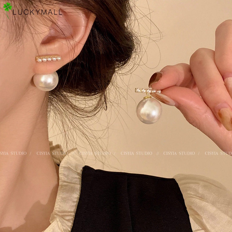 Anting Tusuk Mutiara Fashion Untuk Wanita Hypoallergenic Elegan Emas Earring Perhiasan Aksesoris