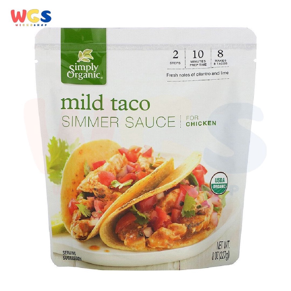 Simply Organic Mild Taco Simmer Sauce 8 fl oz 227g