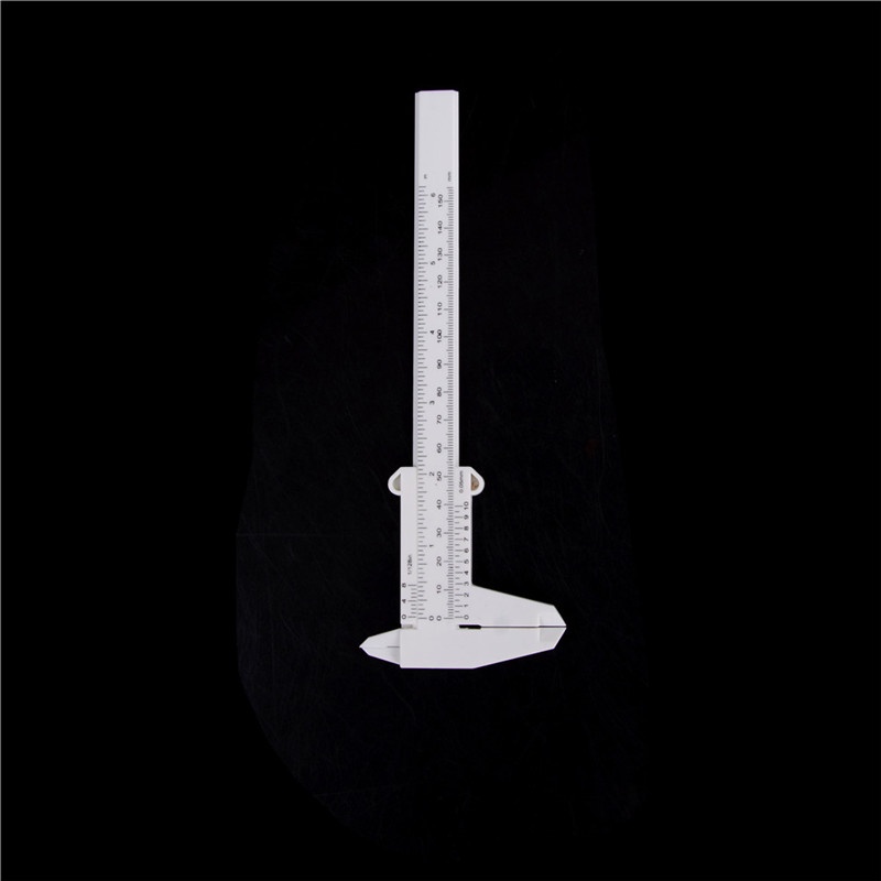 Deid 6inch 150mm Penggaris Plastik Sliding Gauge Vernier Caliper Alat Ukur Perhiasan Martijn