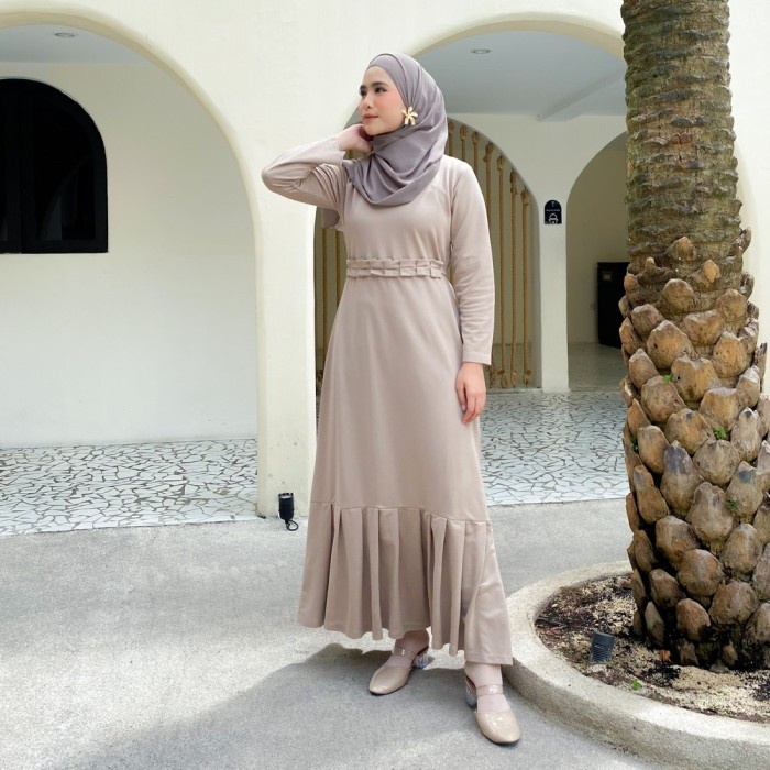 Berly Plit Dress Khaki M14553 R4S2
