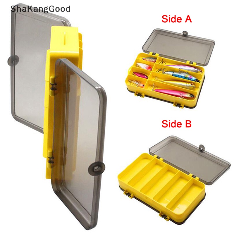 Skid Portable Anti Air Dua Sisi Fishing Tackle Box Tempat Penyimpanan Pemikat Pancing SKK