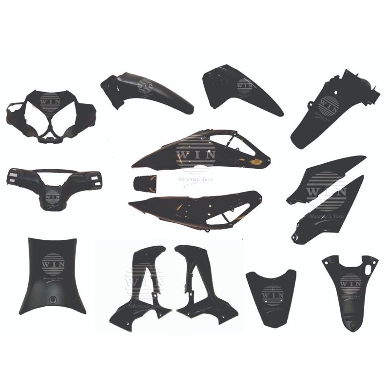 Full Body Supra X 125 Batman Hitam 2007 2008 2009 2010 2011 2012 2013 WIN | complete set bodi kasar 