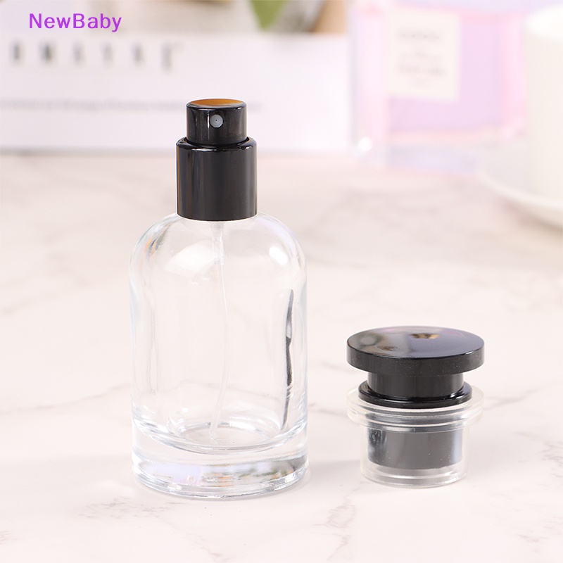 Newbaby 1Pc 30ml Travel Botol Misty Kosong Kaca Transparan ID