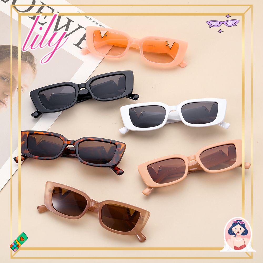 Lily Kacamata Hitam Untuk Wanita2022Kecil UV400 Protection V Sun Glasses