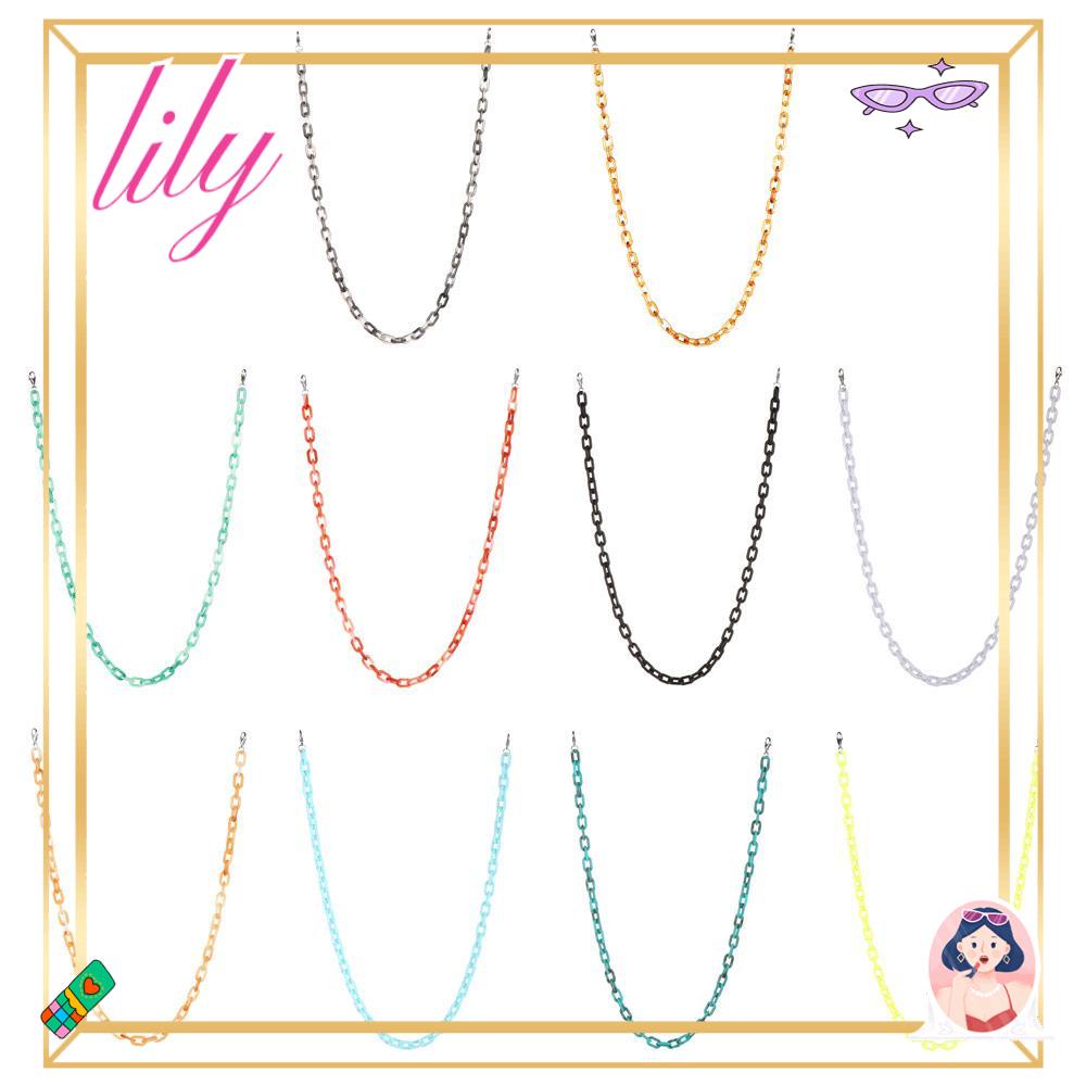 Lily Rantai Kacamata Wanita Pria Anti Slip Adjustable Sunglasses Lanyards